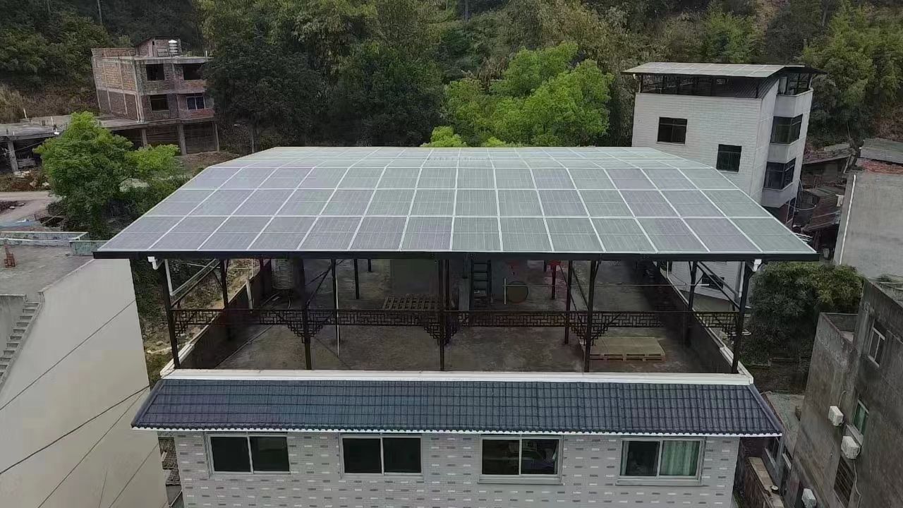 蓬莱15kw+10kwh自建别墅家庭光伏储能系统